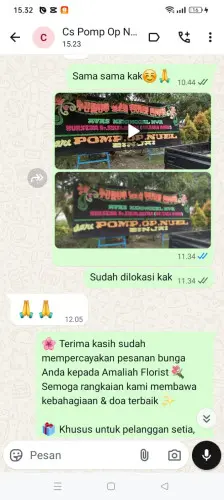Testimonial Papan Bunga gunung kelua
