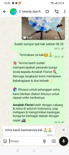 Testimonial Standing Flower gunung kelua