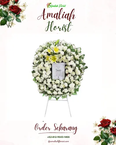 Krans Bunga Duka Cita gunung kelua